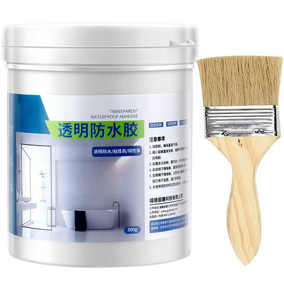 [OL] Lem Waterproof Anti Bocor Transparan Bening 100ML + Kuas Cat Pelapis Lem Anti Bocor