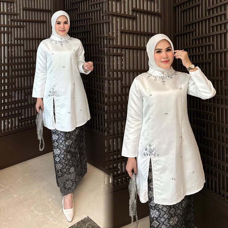 Setelan Tunik Payet Model Terbaru Set tunik rok songket