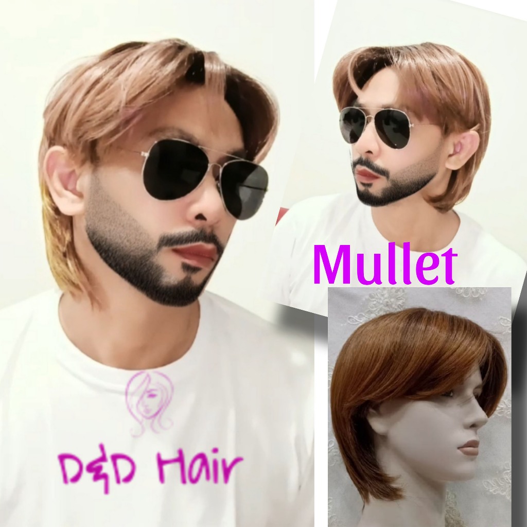 Wig Rambut - Wig Pria - D&D10102 - Lightbrown - Wig Cowok - Wig Mulet