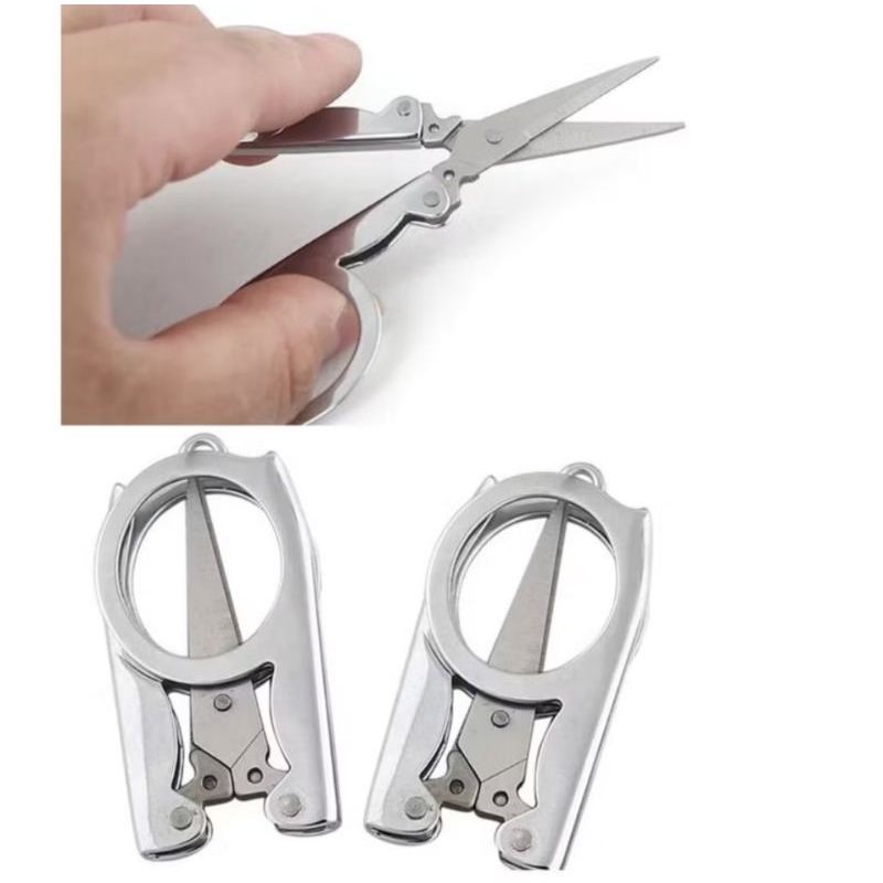 

(1PCS) GUNTING LIPAT KECIL / GUNTING SAKU HERO / HERO TRIP SCISSORS STAINLESS STEEL