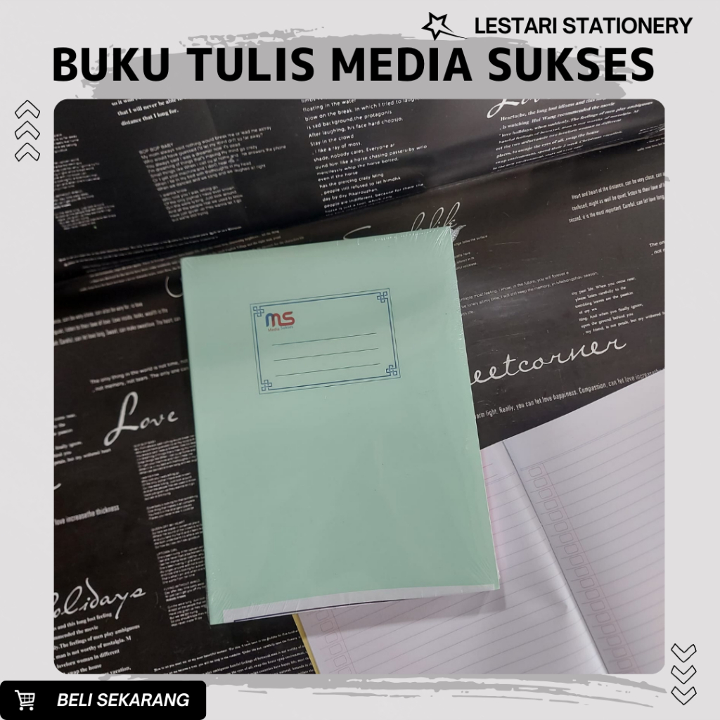 

Buku Tulis Media Sukses 38 | Notebook | Buku Tulis Biasa | Buku Catatan Sekolah | Buku Biasa | Buku Kwarto
