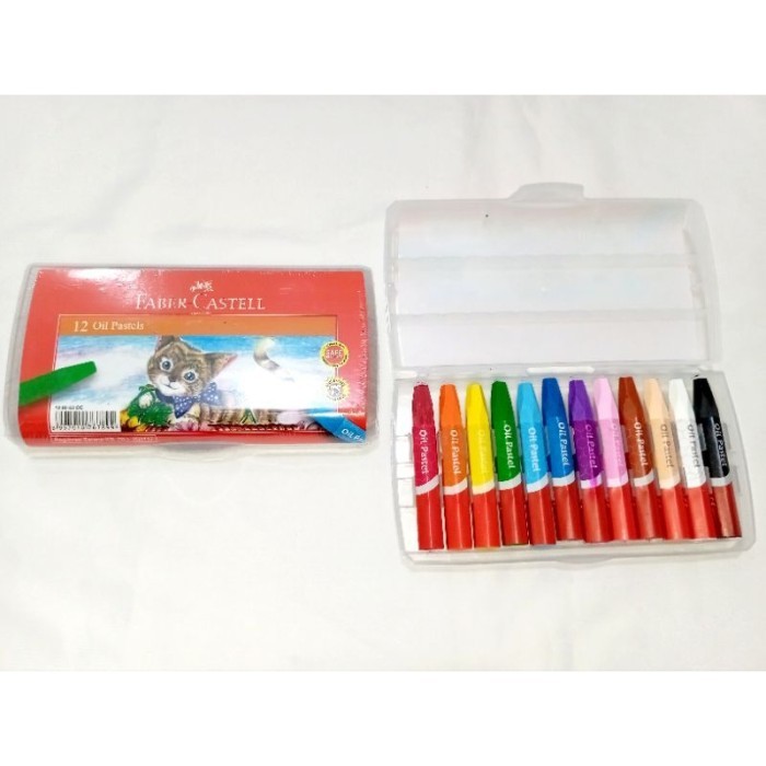 

Crayon 12 Warna Faber Castell / Oil Pastel 12 Warna / Krayon 12 Warna Faber Castell