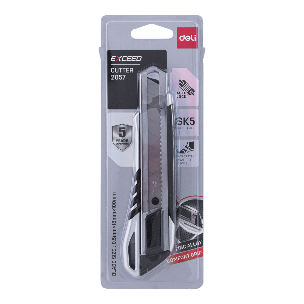 

Deli Cutter Besar 2057 Auto Lock Bagus Tahan Karat L-500 Besi