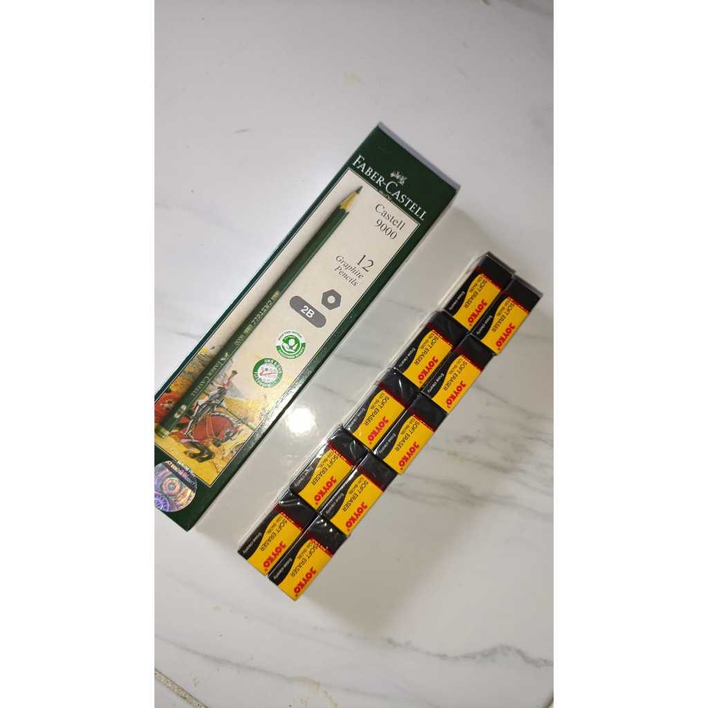 

PROMO BUNDLE (Faber 1pack + penghapus joyco hitam 10pcs)