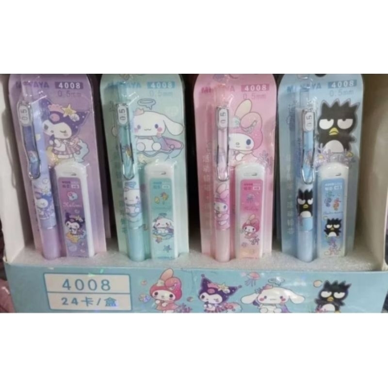 

Pensil Mekanik Cinnamoroll Friends dan Refill 0.5 1Box 24pcs || Pensil Mekanik