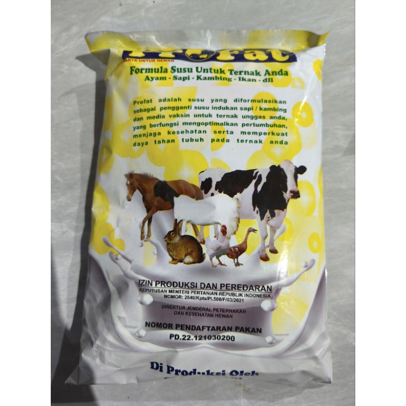 PROFAT SUSU FORMULA HEWAN PENGGANTI SUSU INDUKAN HEWAN TERNAK SAPI,KUDA,KELINCI,AYAM