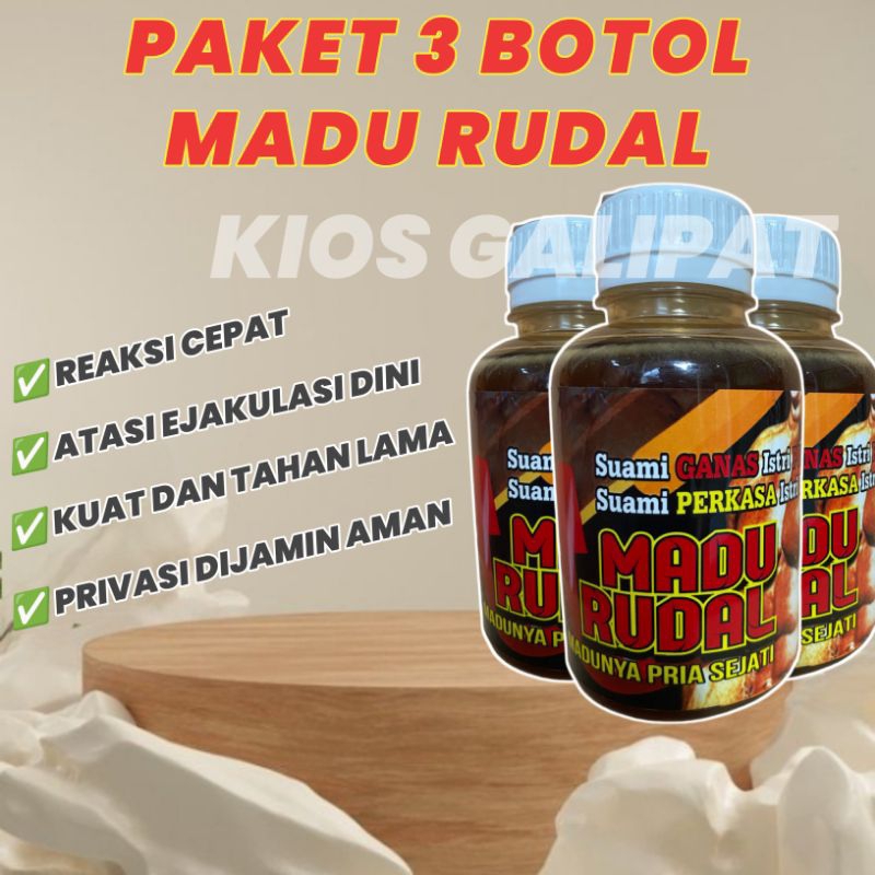 

PAKET ISI 3 BOTOL MADU RUDAL ORIGINAL 125 ML SUAMI PERKASA ISTRI BAHAGIA