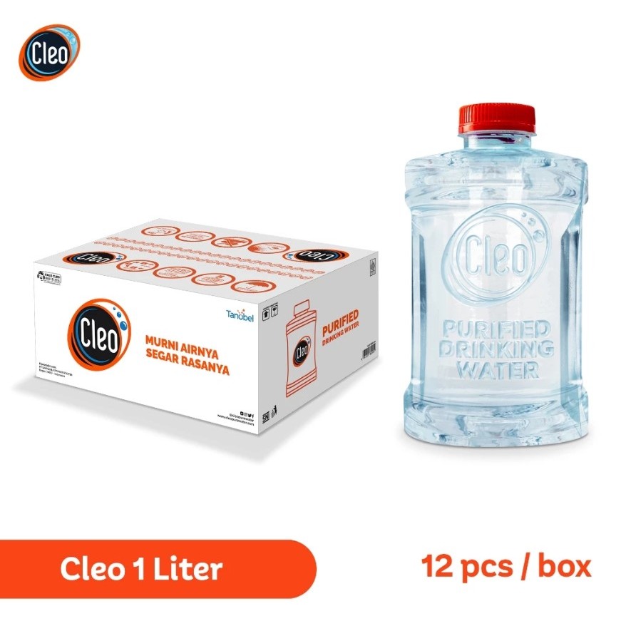 

Cleo Air Murni Botol 1L (1L x 12 botol)
