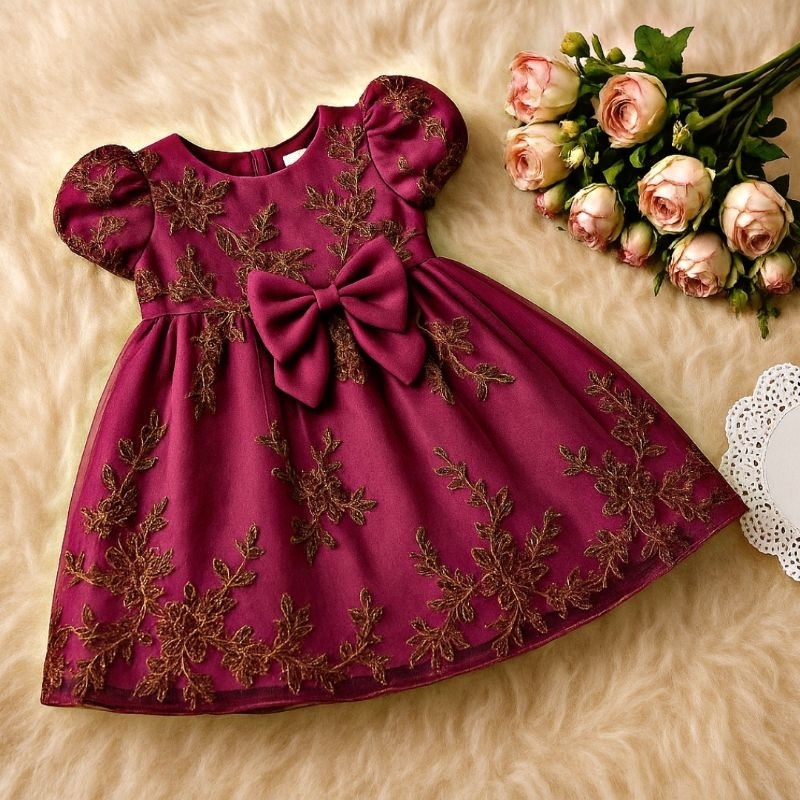 DRess Baby Ananda Brokat premium, elegan dan luxury
