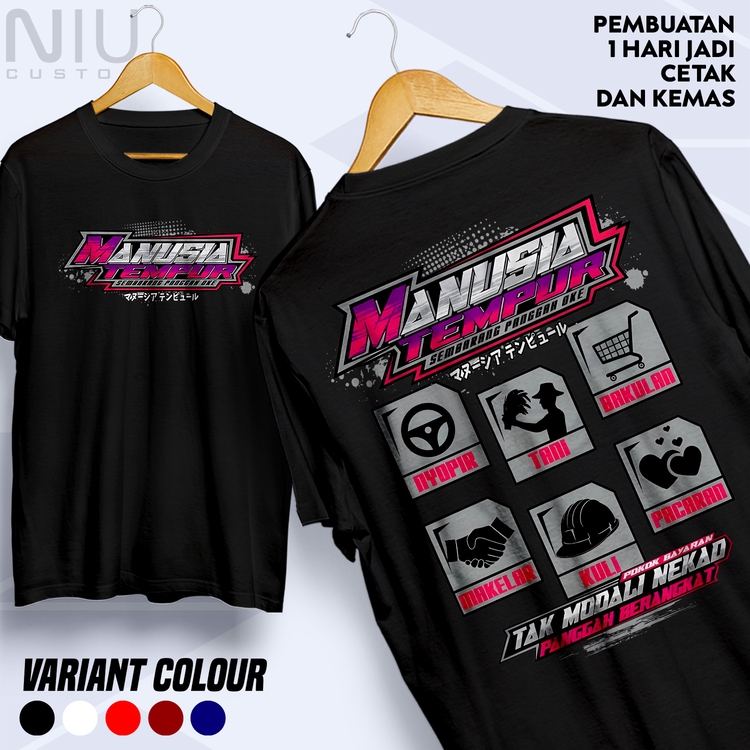 Kaos Spek Manusia Tempur Modal Nekat Panggah Berangkat - Baju Distro Kata Kata Keren Nyindir Jawa Lu