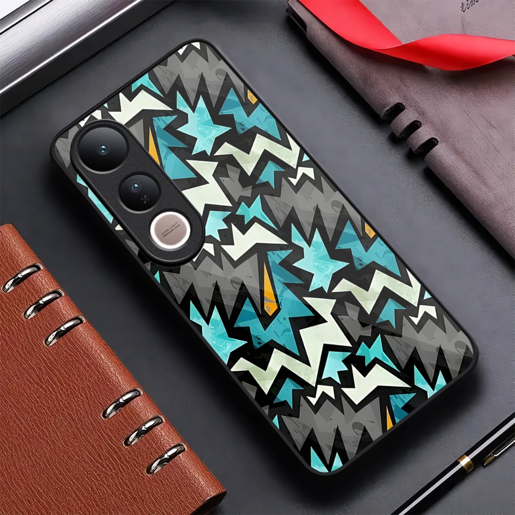 Case Glossy Vivo V50 lite terbaru - softcase vivo Aksesoris Ponsel Skin kondom hp - mika casing - ke