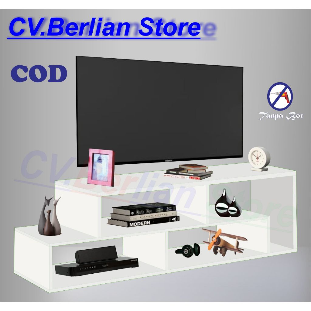 Meja TV Kayu TV Serbaguna Minimalis Meja Bufet TV Minimalis Kayu Modern