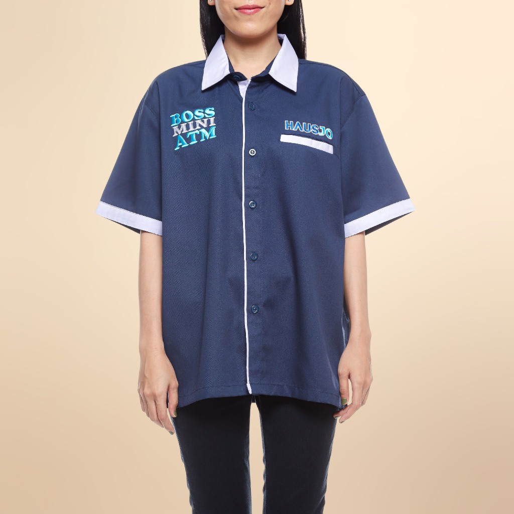 Kemeja Resmi HausJo – Biru Navy