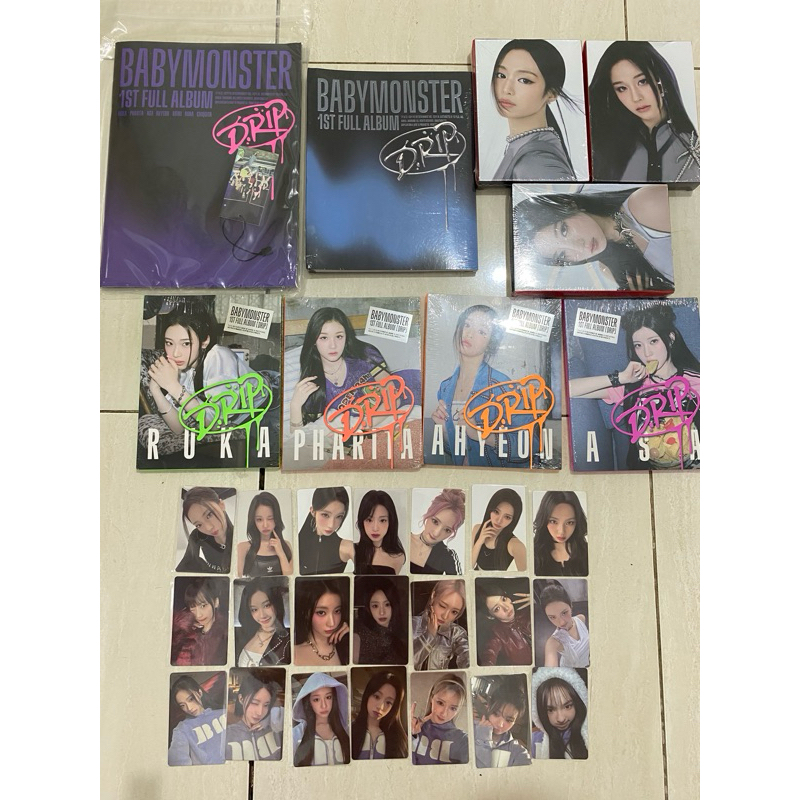 ready ina album drip sheesh babymonster photocard lucky draw spring event babymonster