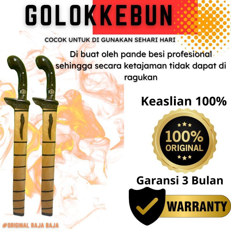 Golok Jepit FullTang | Golok Baja Per 100% > Potong Bambu Dan Kayu