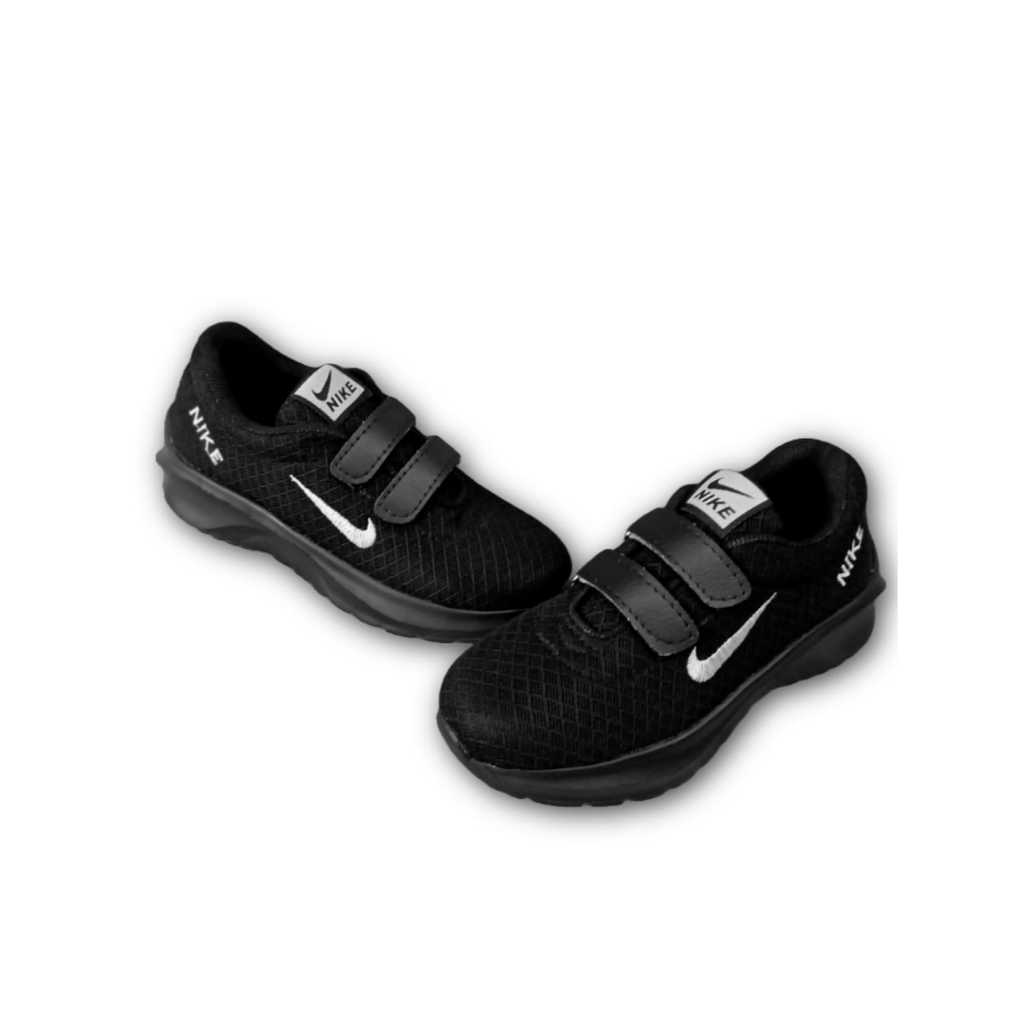 SEPATU ANAK SEKOLAH CEWEK COWOK PAUD/TK/SD/SMP NIKE/ADIDAS HITAM/UKURAN 27-38 USIA 4/15 TAHUN TERLAR