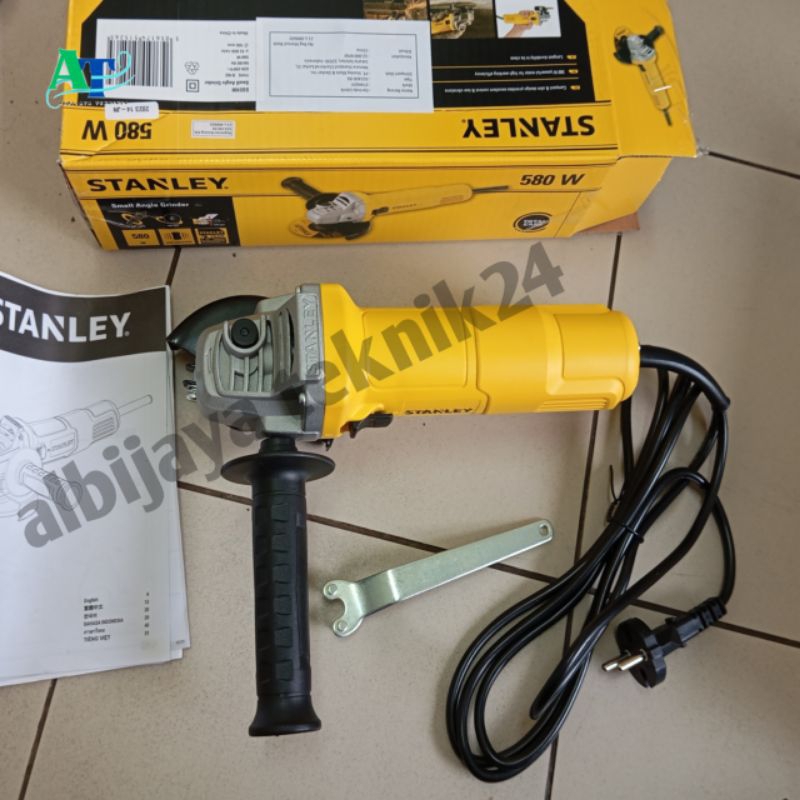 Mesin Gerinda Tangan Listrik 100mm Stanley Air Angle Gerinda 750 Wat SG7100