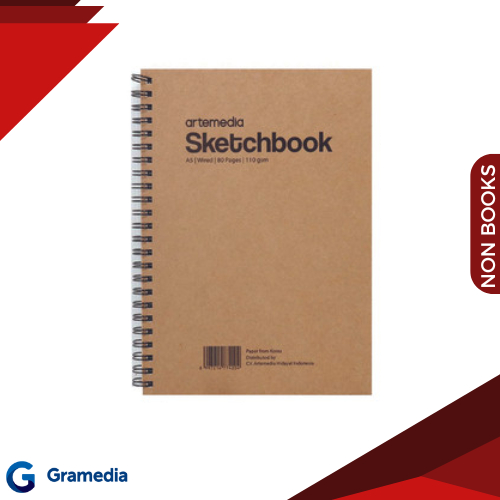

Gramedia Medan - Artemedia Sketchbook Spiral A5 Buku Sketsa pensil, Pensil Charcoal, Drawing pen