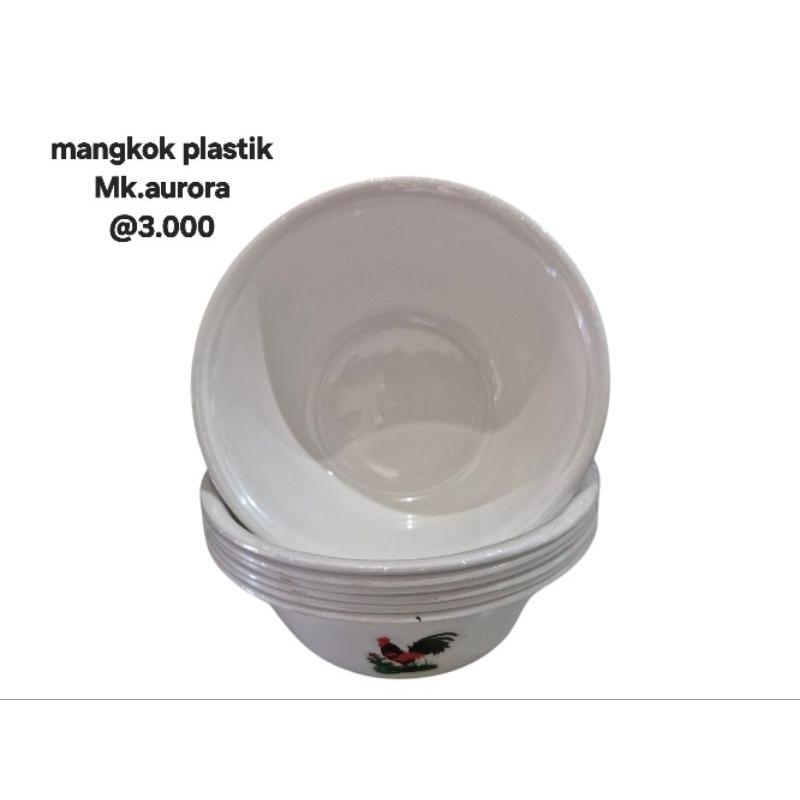 mangkok plastik mk aurora / mangkok melamin G 9777 / mangkok plastik + tutup motif ikan warna Ns 08 