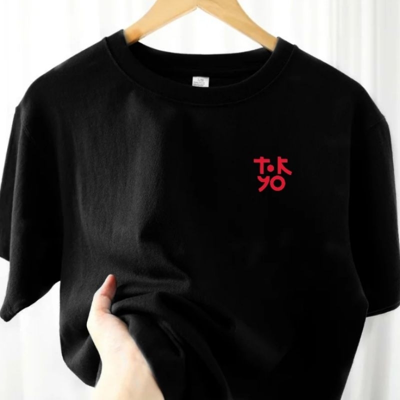 Kaos Pria Dewasa Baju Atasan Oblong Pria Laki Laki Kaos Dalaman Unisex MOTIF TOKYO