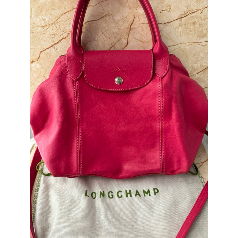 Preloved LC Cuir Sling Bag in Pink Authentic 100%