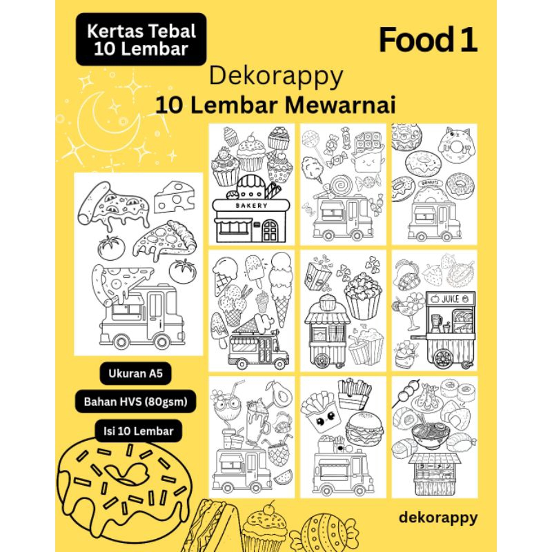 

10 Lembar Mewarnai