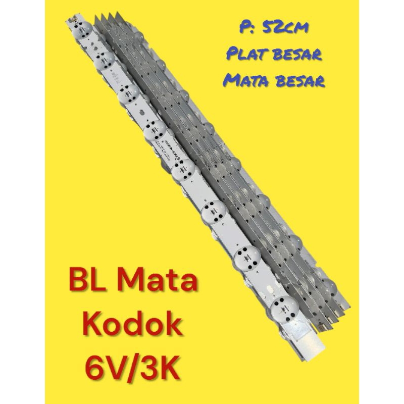 Backlight TV LED BL Bagong  mata kodok 6V x 8 kancing 58cm