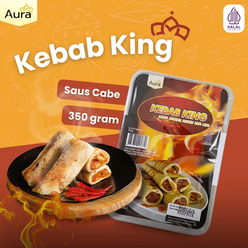 

Kebab King Original Saus Cabe 350gr / Kebab Sedang - Brothermeatshop