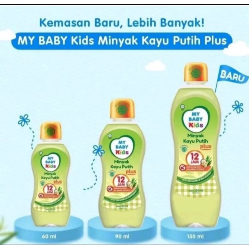 My Baby Minyak Kayu Putih Plus 90 & 150ml - Minyak Kayu Putih Plus My Baby