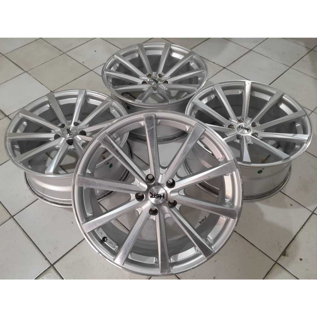 Velg Mobil Second HSR HUSTLER Ring 19 lebar 8 / 9 lubang 5x112 Cocok MERCY VW AUDI DLL
