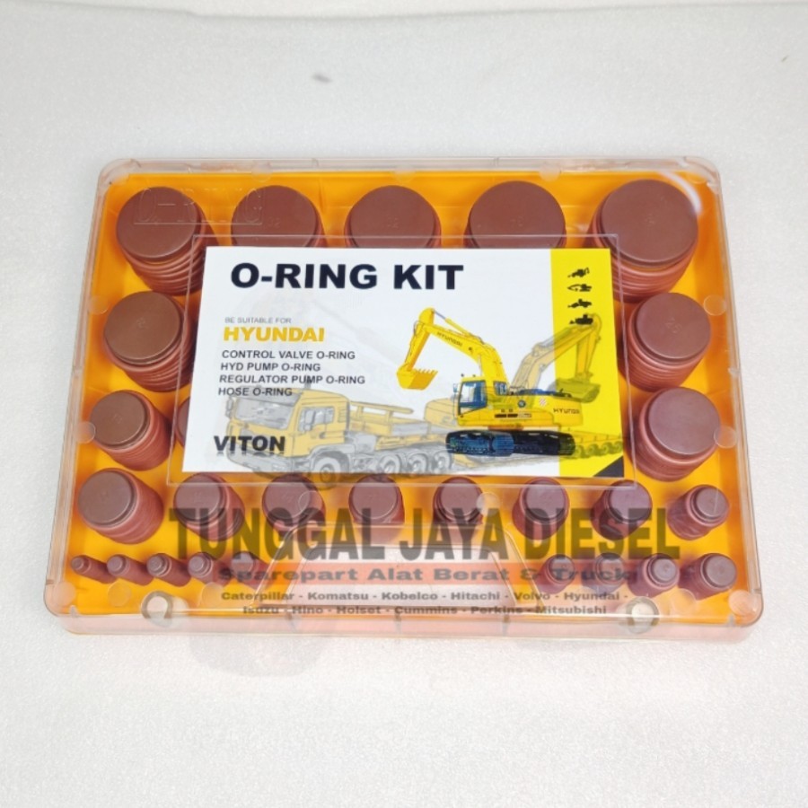 ORING SEAL KIT BOX HYUNDAI ALAT BERAT O-RING SEALKIT BOX BAHAN VITON
