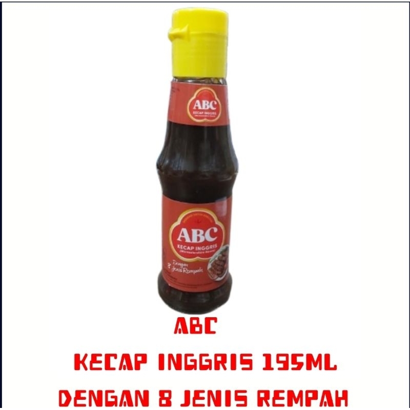 

Kecap Inggris ABC 195ml dengan 8 jenis rempah.