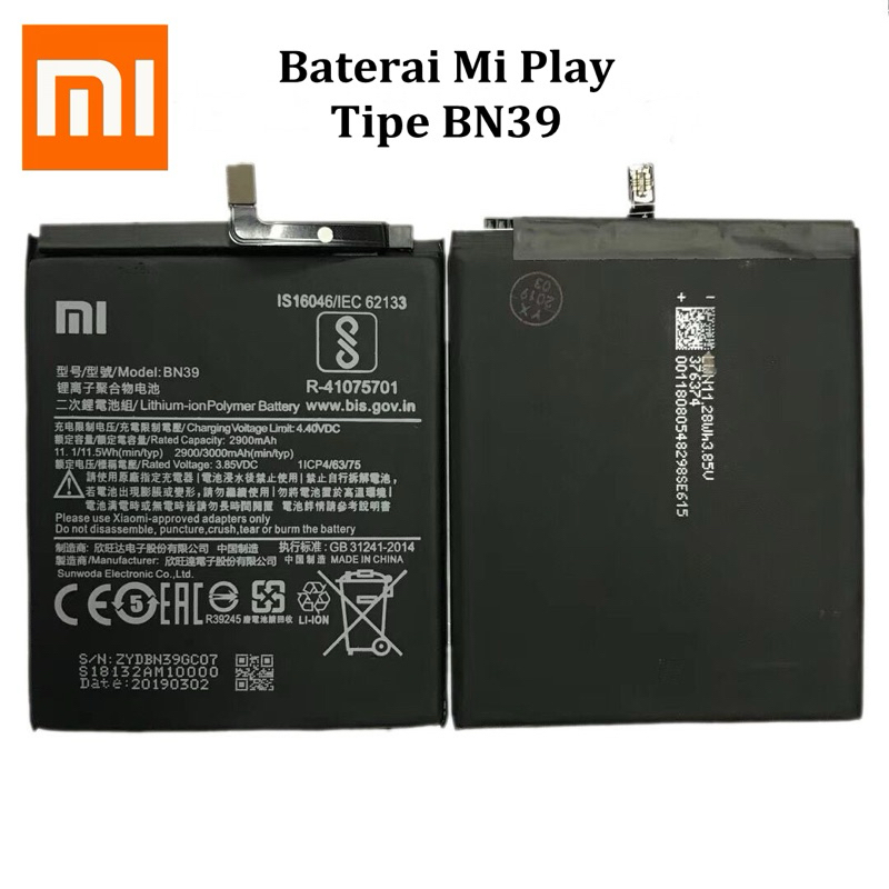 BATERAI XIAOMI MI PLAY (BN39)