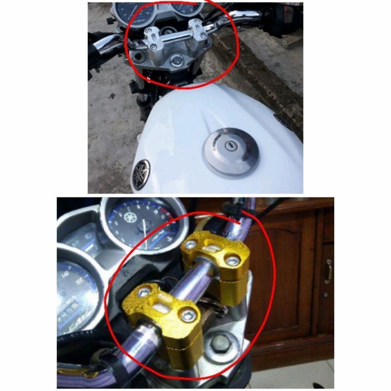 Peninggi stang /Raiser stang CBR150 Tiger Vixion RXK Xabre