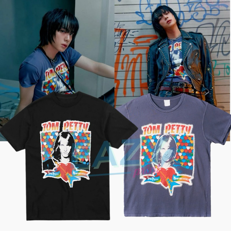 BAJU KAOS TOM PETTY 90s BTS JIN ECHO TSHIRT BTS SEOKJIN KPOP IDOL OUTFIT BANGTAN STYLE ARMY