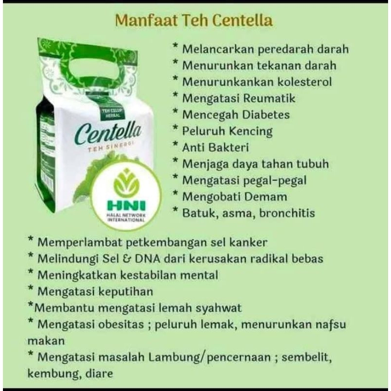 

CENTELA TEA/TEH HERBAL SINERGI