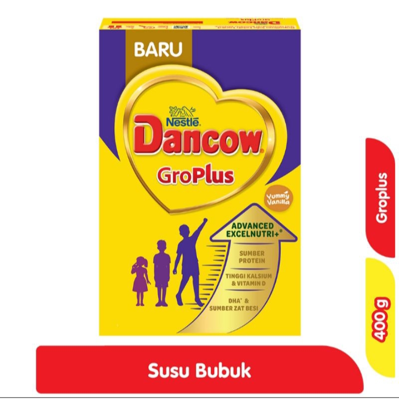

Dancow Growplus Susu Pertumbuhan Anak Rasa Vanila 400 gram