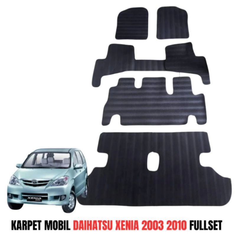 Karpet Mobil Daihatsu Xenia 2003 2010 fullset alas kaki matras karet mobil Xenia 2003 2005 2006 2007