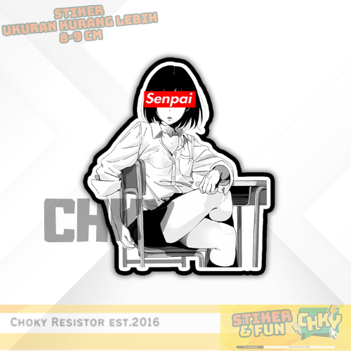 

Stiker Sticker Vinyl Laminasi Glosy CUTE JAPANESE GIRL SENPAI Vol 10