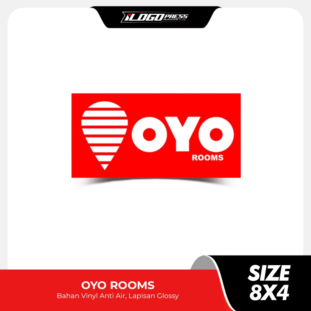 

OYO ROOMS - Sticker Viral Bahan Vinyl Premium Anti Air Glossy