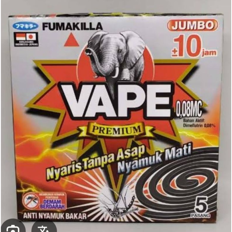 OBAT NYAMUK BAKAR VAPE TANPA ASAP JUMBO