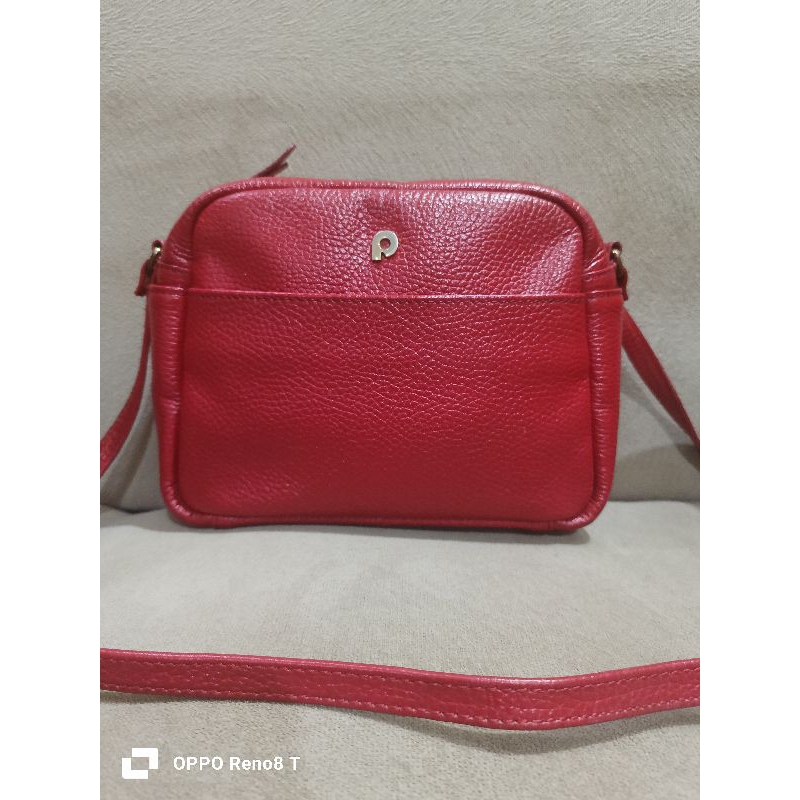 TAS SELEMPANG PAPILLON K 3486 SEKEN WARNA MERAH MULUS BANGET