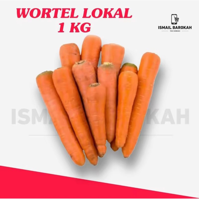 

1 Kg Wortel Lokal Segar Kualitas Baik dan Fresh