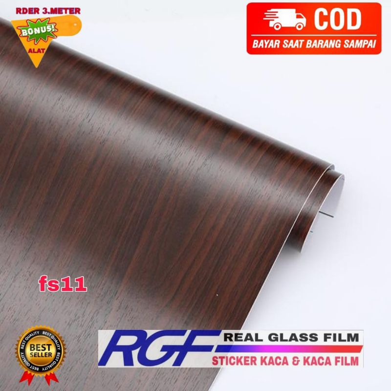 STIKER WALLPAPER KAYU/STIKER KAYU SERAT COKLAT/WALLPAPER STIKER DAPUR/WALLPAPER STIKER LANTAI/WALLPA