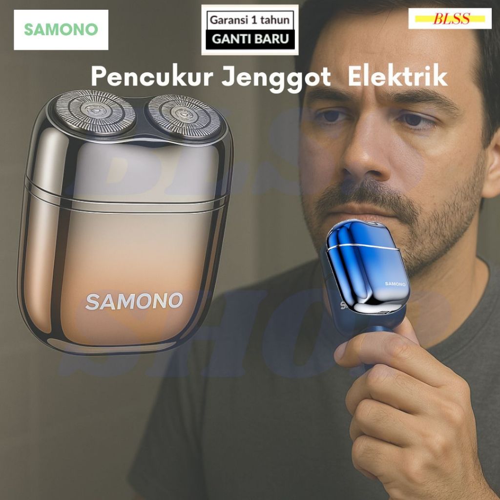 Alat Cukur Kumis dan Jenggot - Cukur Kumis Eletrik Pria - Cukuran Kumis dan Jenggot - Shaver SAMONO