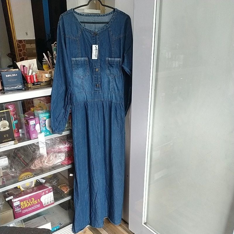 gamis jeans denim