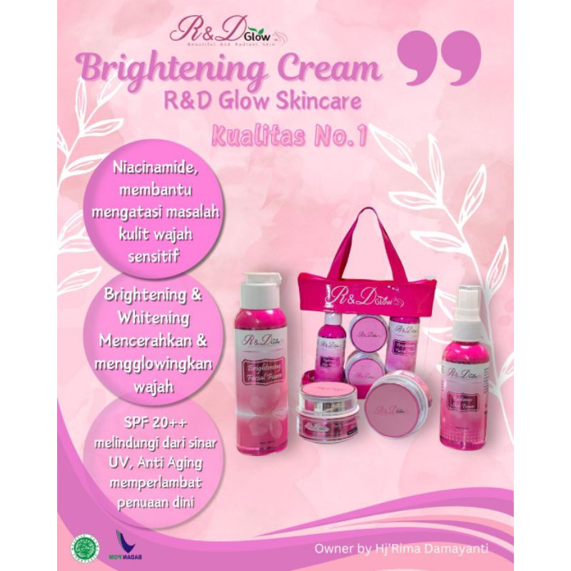 CREAM R&D GLOW BPOM / CREAM WAJAH
