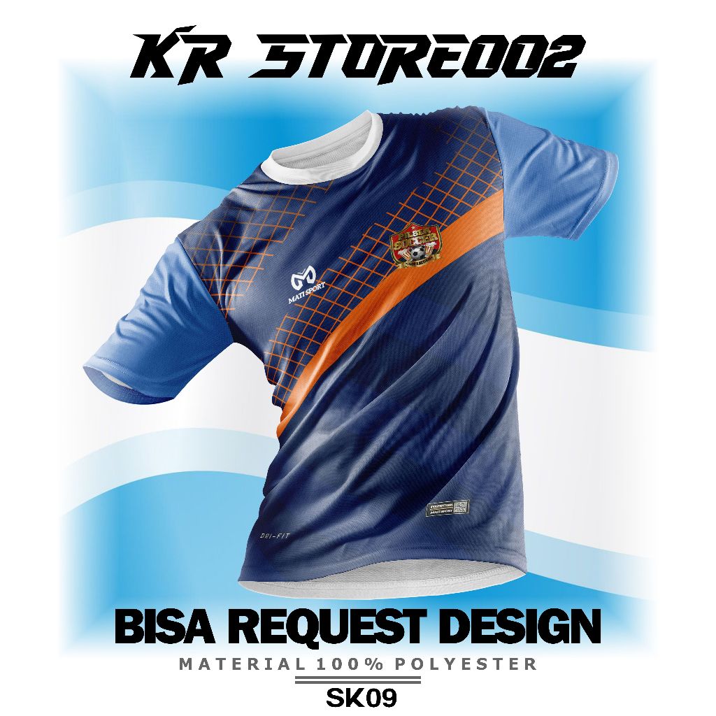 JERSEY FUTSAL- JERSEY BOLA- JERSEY VOLI - JERSEY BADMINTON FULL PRINTING CUSTOM DESIGN