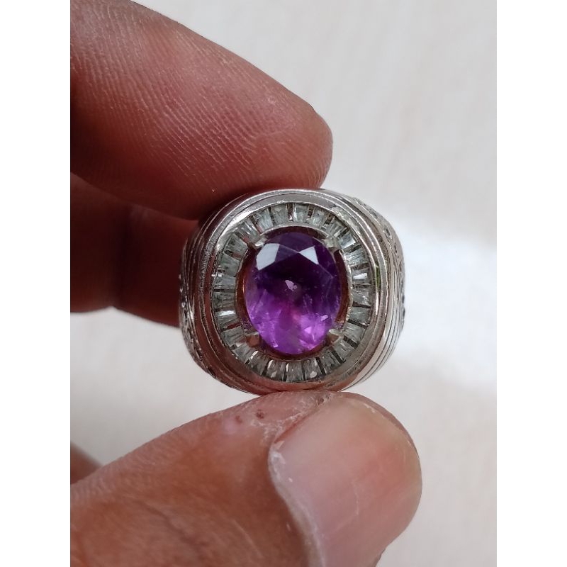 Batu Akik Kecubung Ungu Lawasan