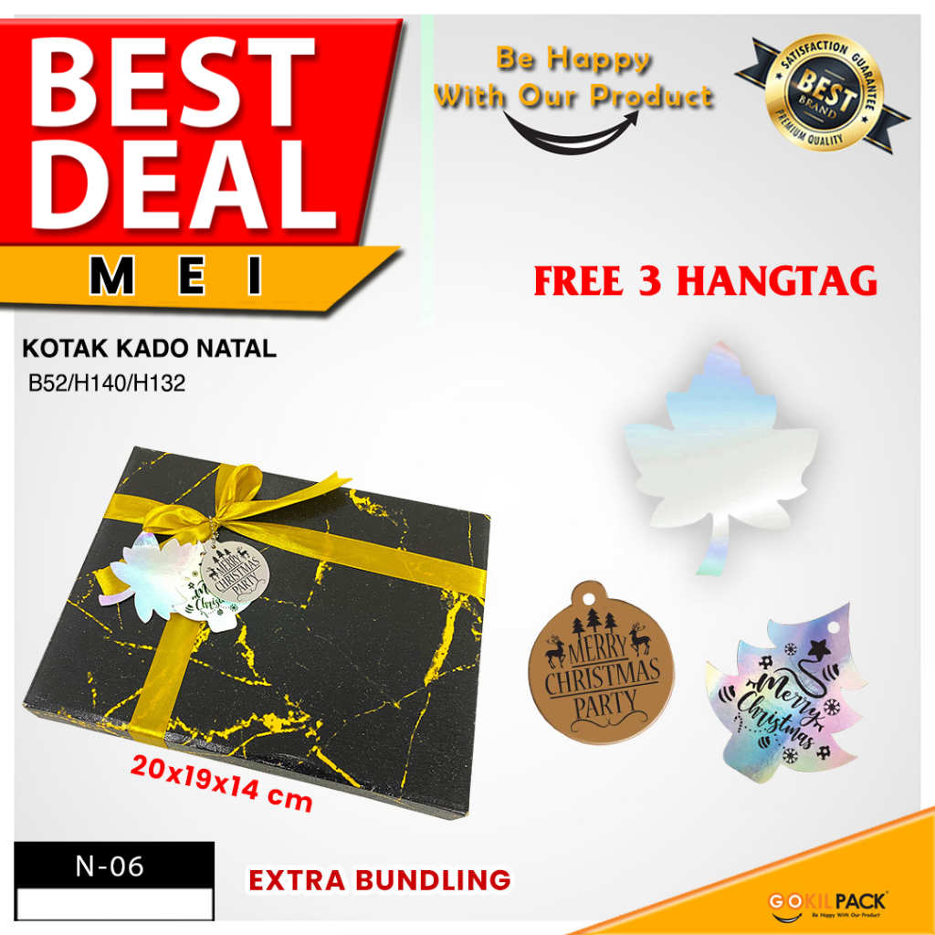

Kotak Kado Natal - Box Hadiah Special Merry Christmas - Dus Hadiah Promo Bundling - N-06